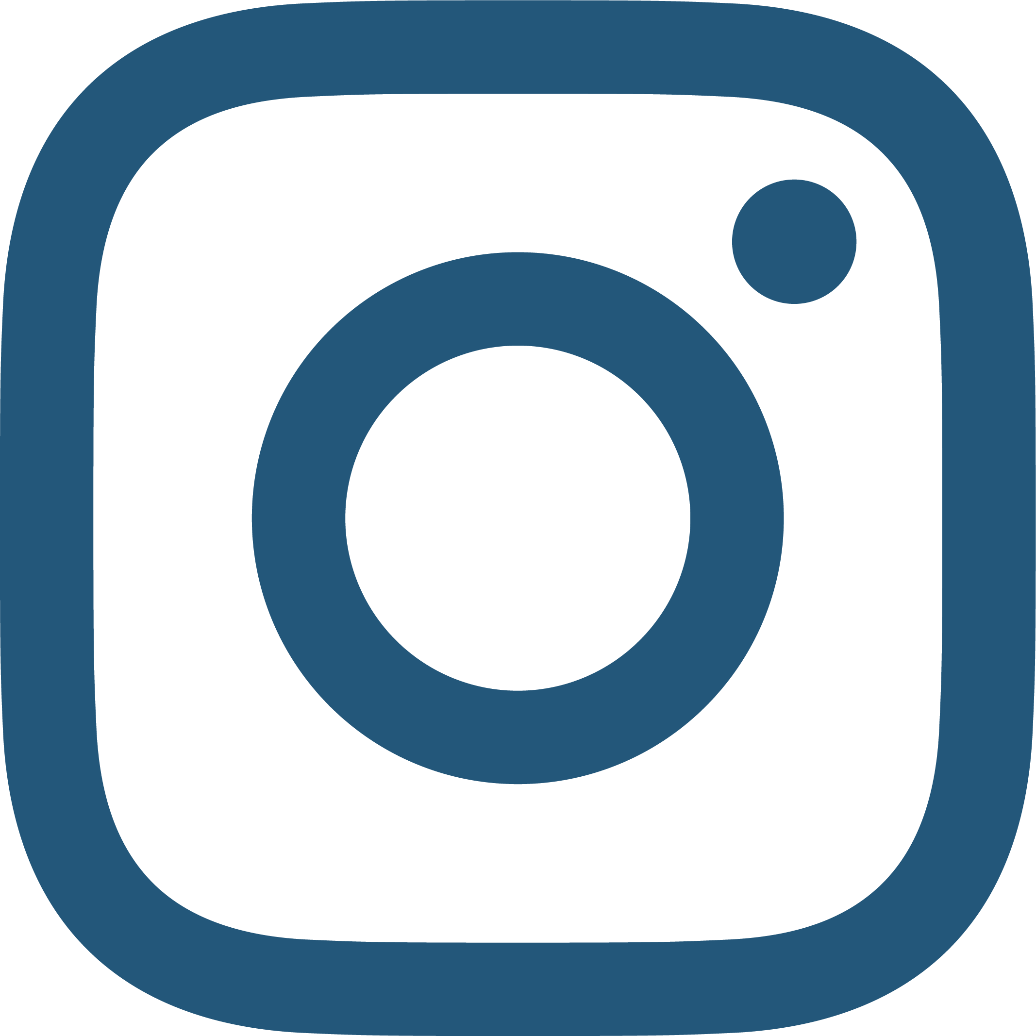 icon of Instagram logo in dark blue