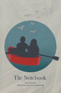 movie poster for the movie The Notebook with original illustration